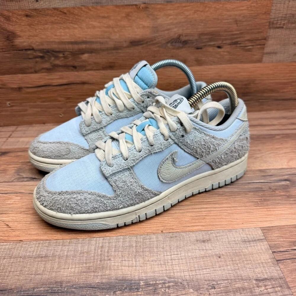 Nike Dunk Low Light Armory Blue Photon Dust Womens Size 6 Lace Up Sneakers
